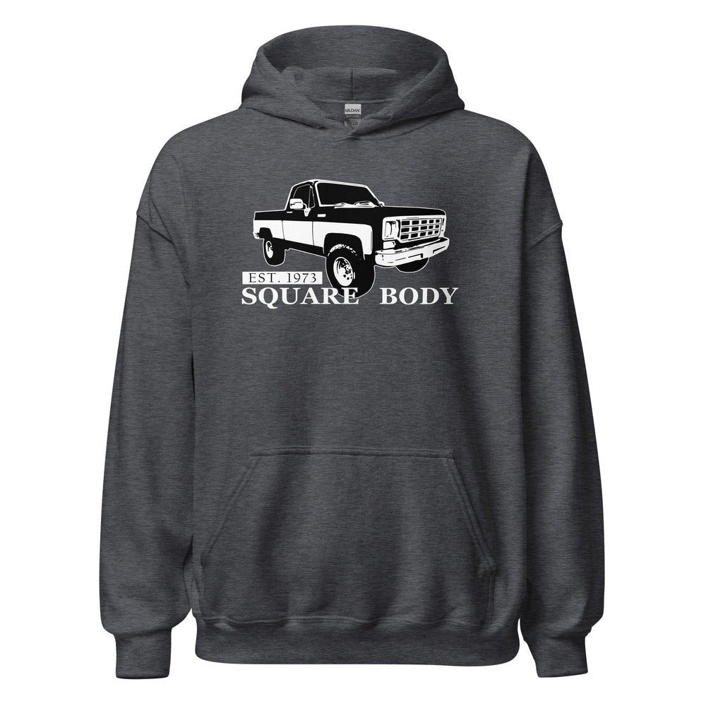 Square Body 1973-1987 Truck Hoodie in grey