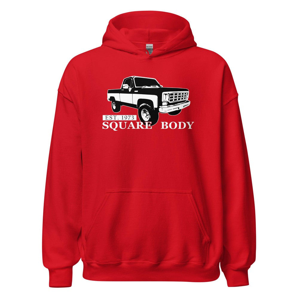 Square Body 1973-1987 Truck Hoodie in red