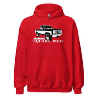 Thumbnail for Square Body 1973-1987 Truck Hoodie in red