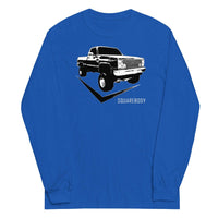 Thumbnail for Square Body 80's Truck Long Sleeve T-Shirt in royal