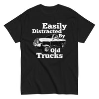 Thumbnail for square-body-truck-shirt-easily-distracted-by-old-trucks-black