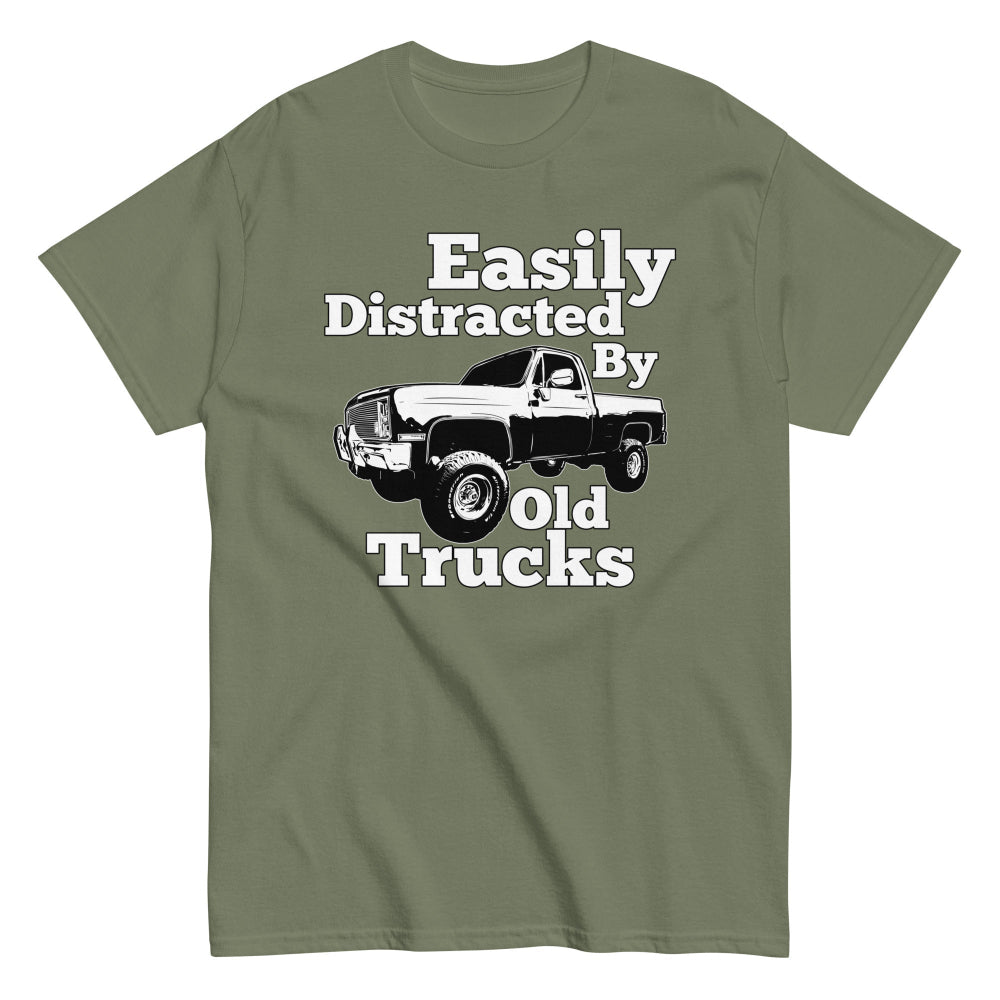 square-body-truck-shirt-easily-distracted-by-old-trucks-green