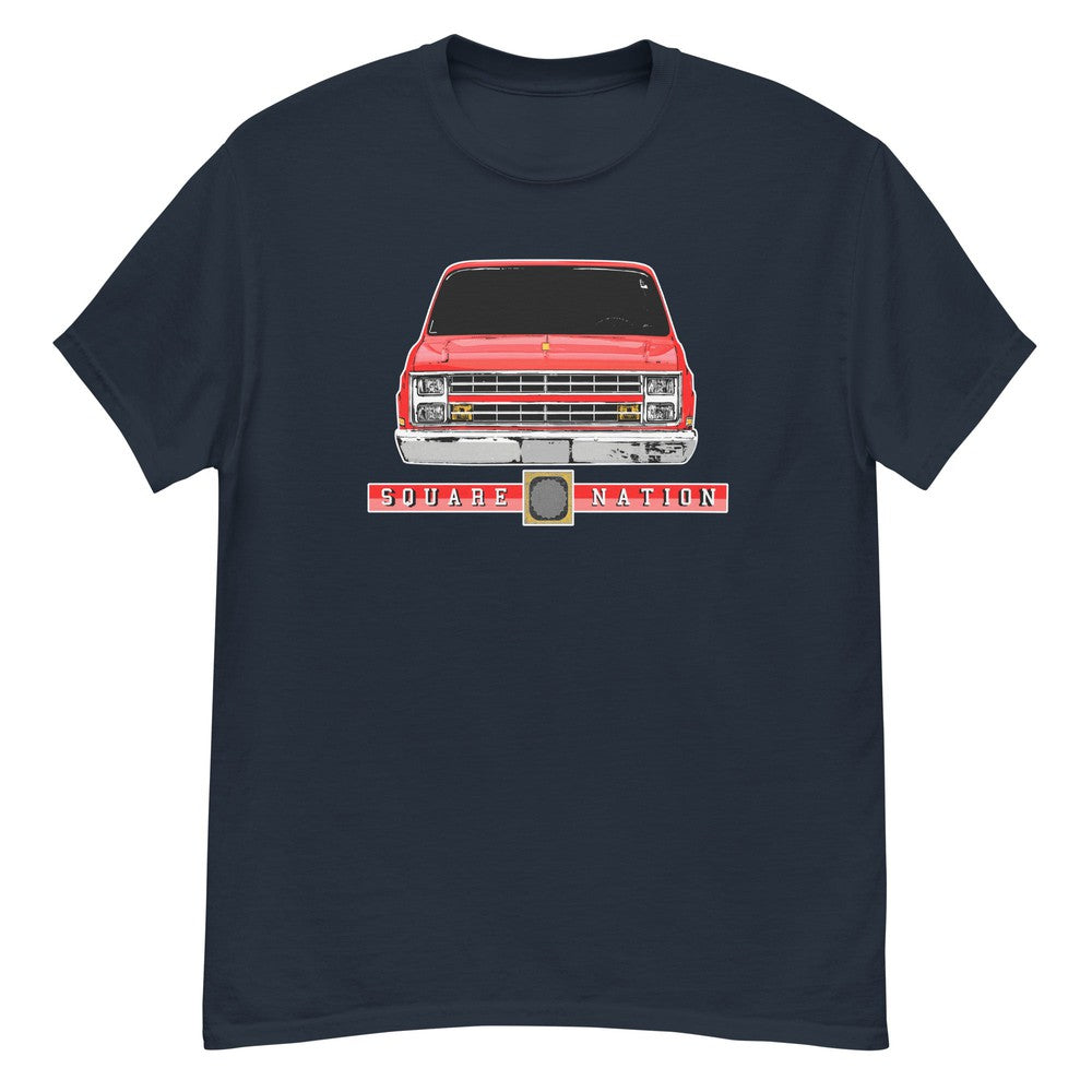 Square Body C10 T-Shirt in navy