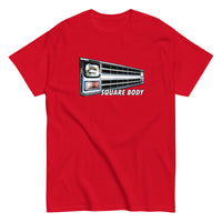 Thumbnail for Square Body Angled 80s Truck Grille T-Shirt in red