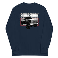 Thumbnail for 80s Squarebody 4x4 Long Sleeve T-Shirt in navy