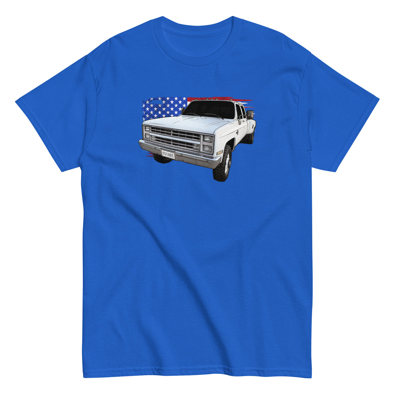 Square Body Dually Crew Cab T-Shirt in royal