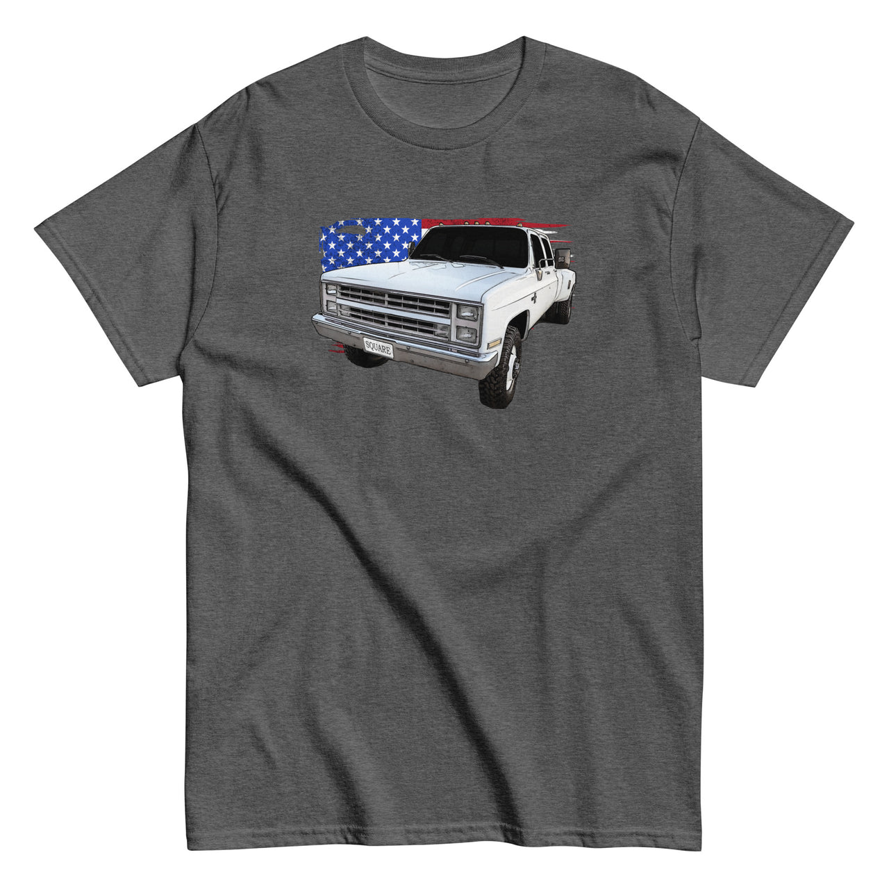 Square Body Dually Crew Cab T-Shirt in grey