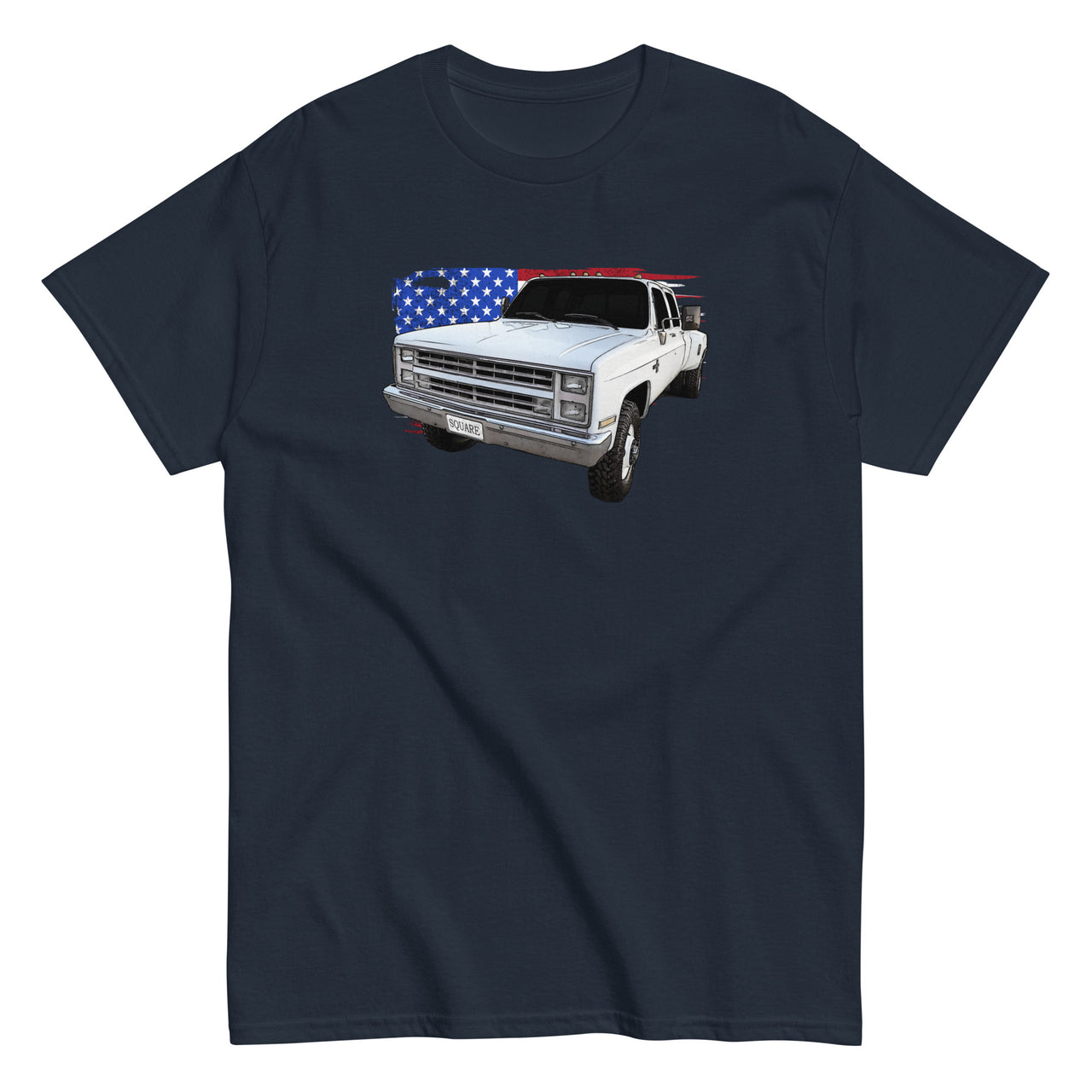 Square Body Dually Crew Cab T-Shirt in navy
