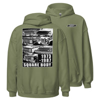 Thumbnail for 1973-1987 Square Body Grilles Hoodie in green