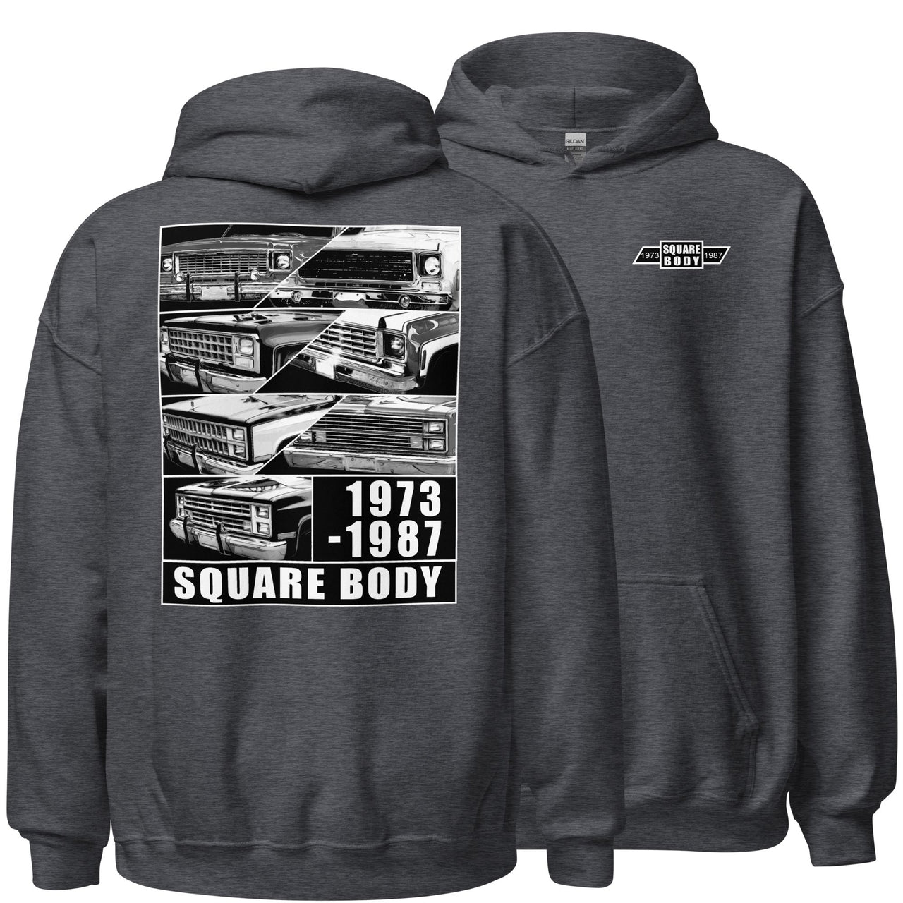 1973-1987 Square Body Grilles Hoodie in grey