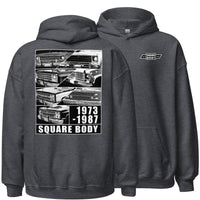 Thumbnail for 1973-1987 Square Body Grilles Hoodie in grey