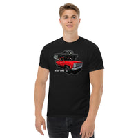 Thumbnail for Square Body Step-Side T-Shirt modeled in black
