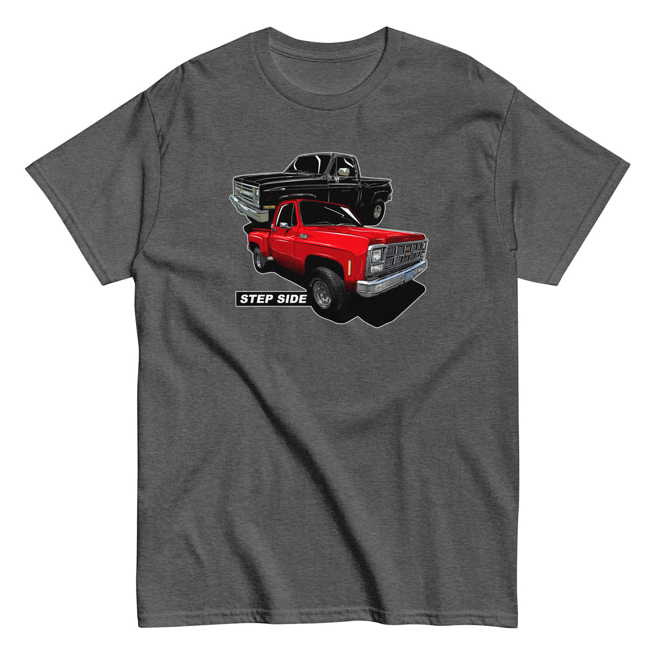 Square Body Step-Side T-Shirt in grey