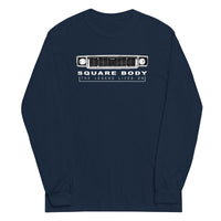 Thumbnail for 70s Square Body Long Sleeve T-Shirt modeled in navy
