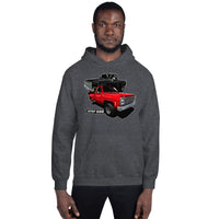 Thumbnail for step side square body truck hoodie modeled modeled in grey