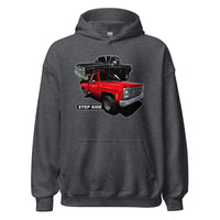 Thumbnail for step side square body truck hoodie in grey
