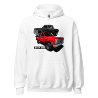 Thumbnail for step side square body truck hoodie in white