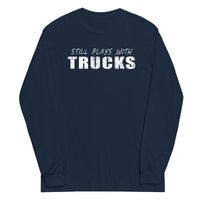 Thumbnail for Still Plays With Trucks Long Sleeve Shirt in navy