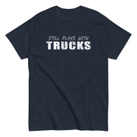 Thumbnail for Still Plays With Trucks T-Shirt in navy