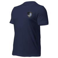 Thumbnail for Thin Blue Line Police T-Shirt In Honor Of Our Fallen Tee - navy side