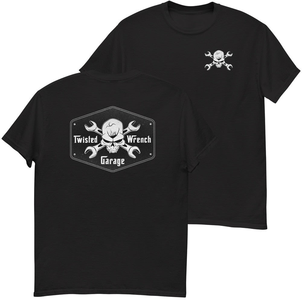 Twisted Wrench Garage Mechanic T-Shirt in black