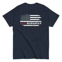 Thumbnail for LLY Duramax T-Shirt With American Flag Design - in navy