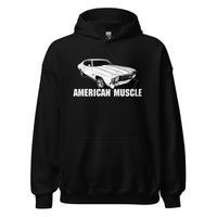 Thumbnail for 1972 Chevelle Car Hoodie American Muscle Car Sweatshirt in black
