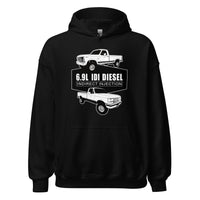 Thumbnail for 6.9 IDI 80s and 90s F250 Diesel Truck Hoodie in black