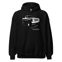 Thumbnail for Lifted 80's K10 Square Body Hoodie in black