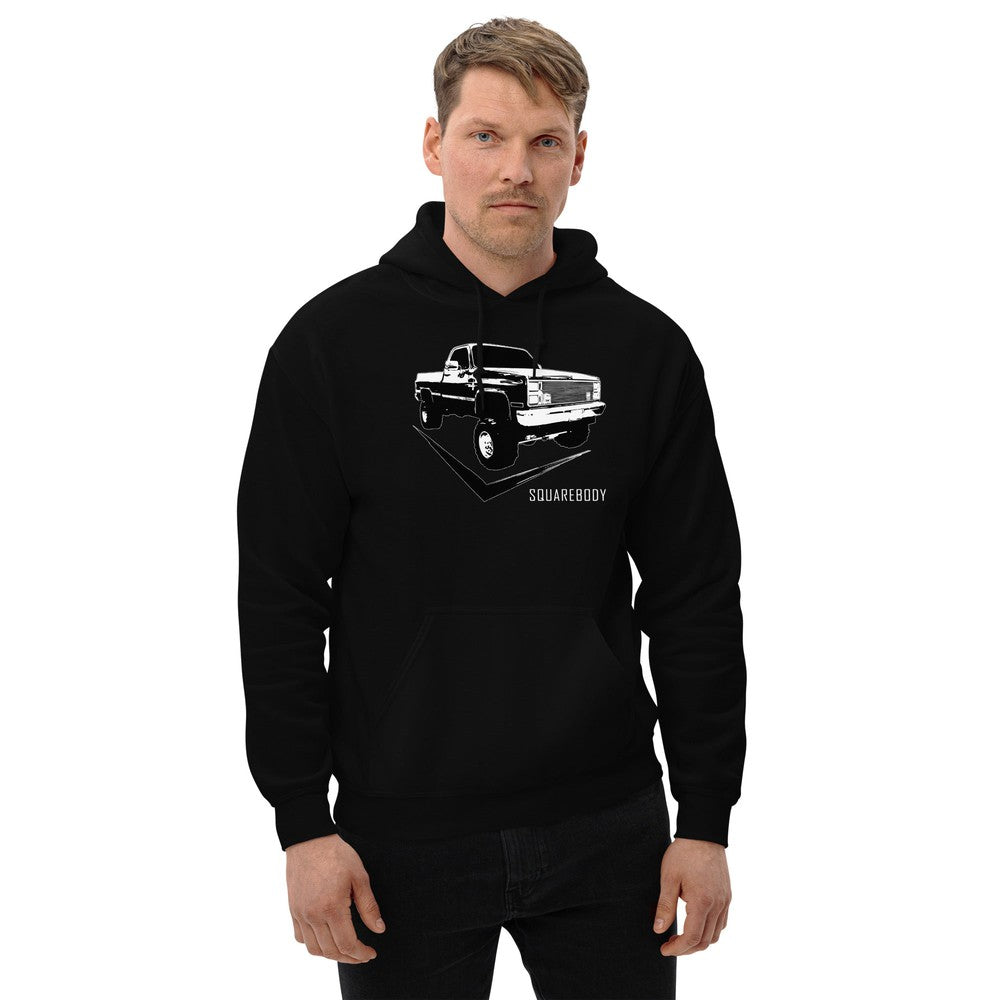 Lifted 80's K10 Square Body Hoodie modeled in black