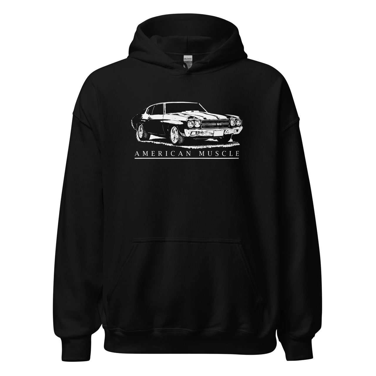 1970 Chevelle SS Hoodie in black