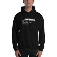 Thumbnail for 1969 Charger Hoodie modeled in black