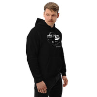 Thumbnail for Lifted 80's K10 Square Body Hoodie modeled in black