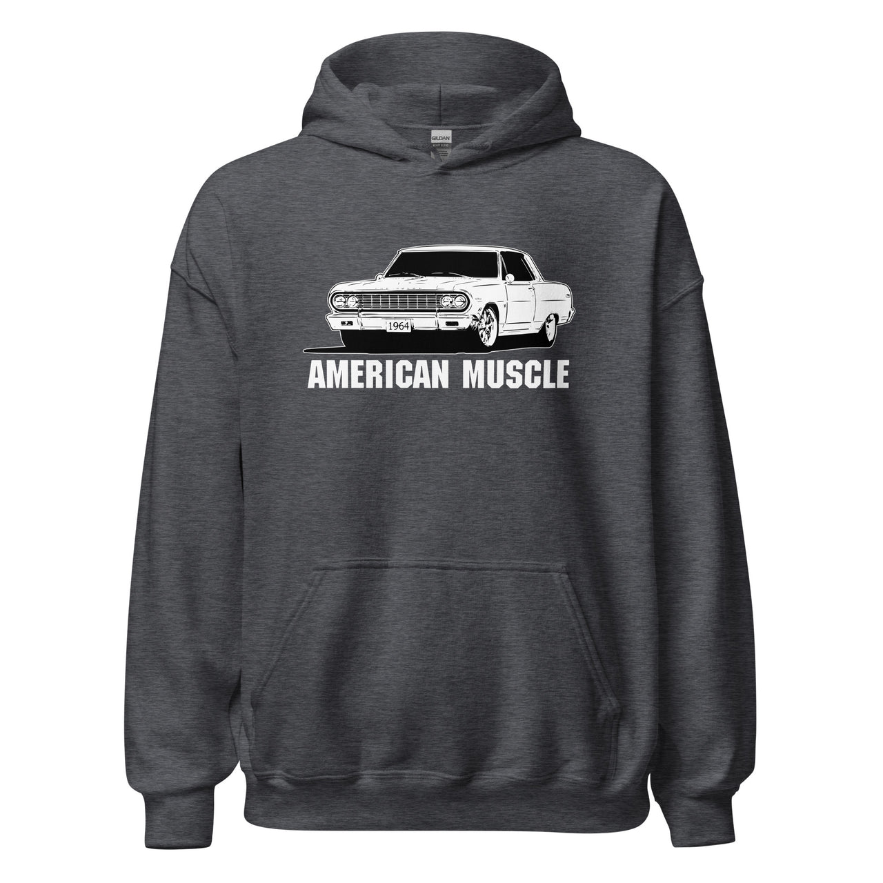 1964 Chevelle Hoodie in grey