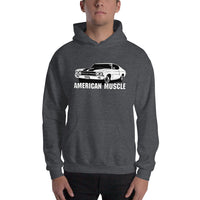 Thumbnail for Man modeling a 1970 Chevelle Hoodie in grey 
