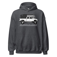 Thumbnail for Square Body Truck Hoodie, Sweatshirt Based on 80s Crew Cab Pickup-In-Dark Heather-From Aggressive Thread