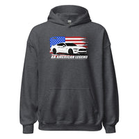 Thumbnail for American Flag Mustang GT 5.0 Hoodie in grey