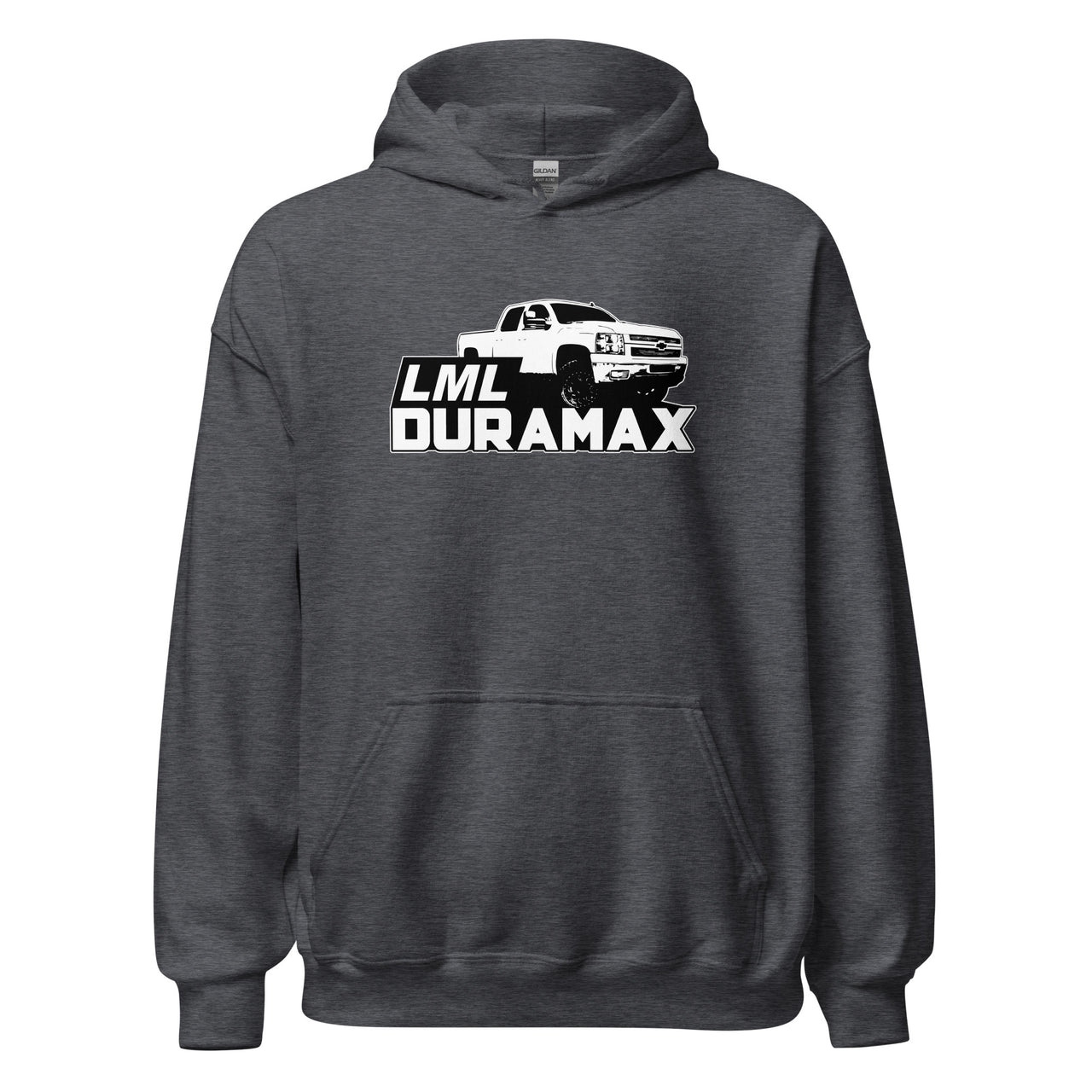 Early LML Duramax Truck Hoodie in grey