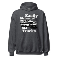 Thumbnail for OBS Truck Hoodie Sweatshirt - Easily Distracted By Old Trucks