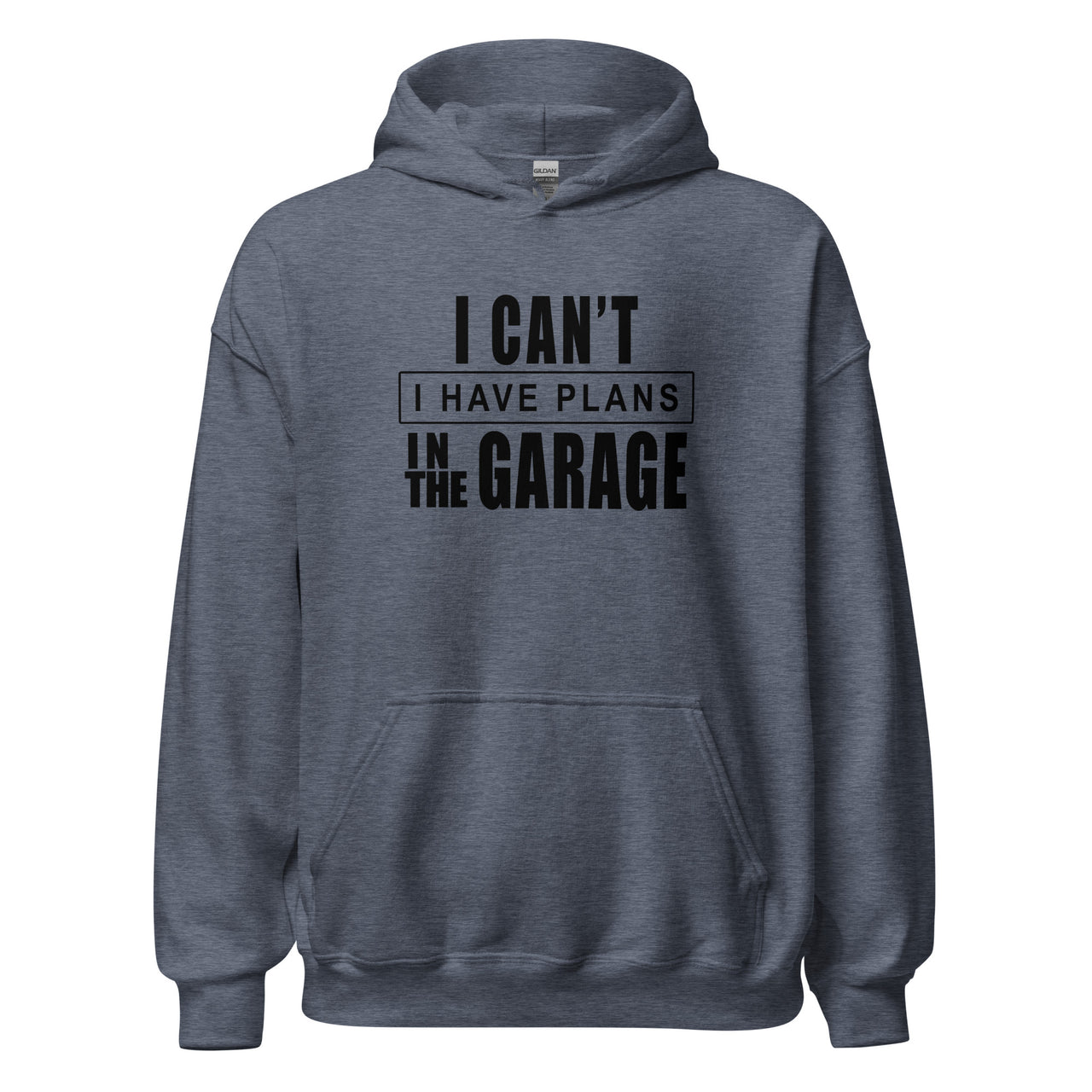 Funny Mechanic Sweatshirt Car Enthusiast Hoodie Gift Idea - I Have Plans In The garage - in dark navy heather