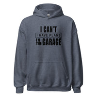 Thumbnail for Funny Mechanic Sweatshirt Car Enthusiast Hoodie Gift Idea - I Have Plans In The garage - in dark navy heather