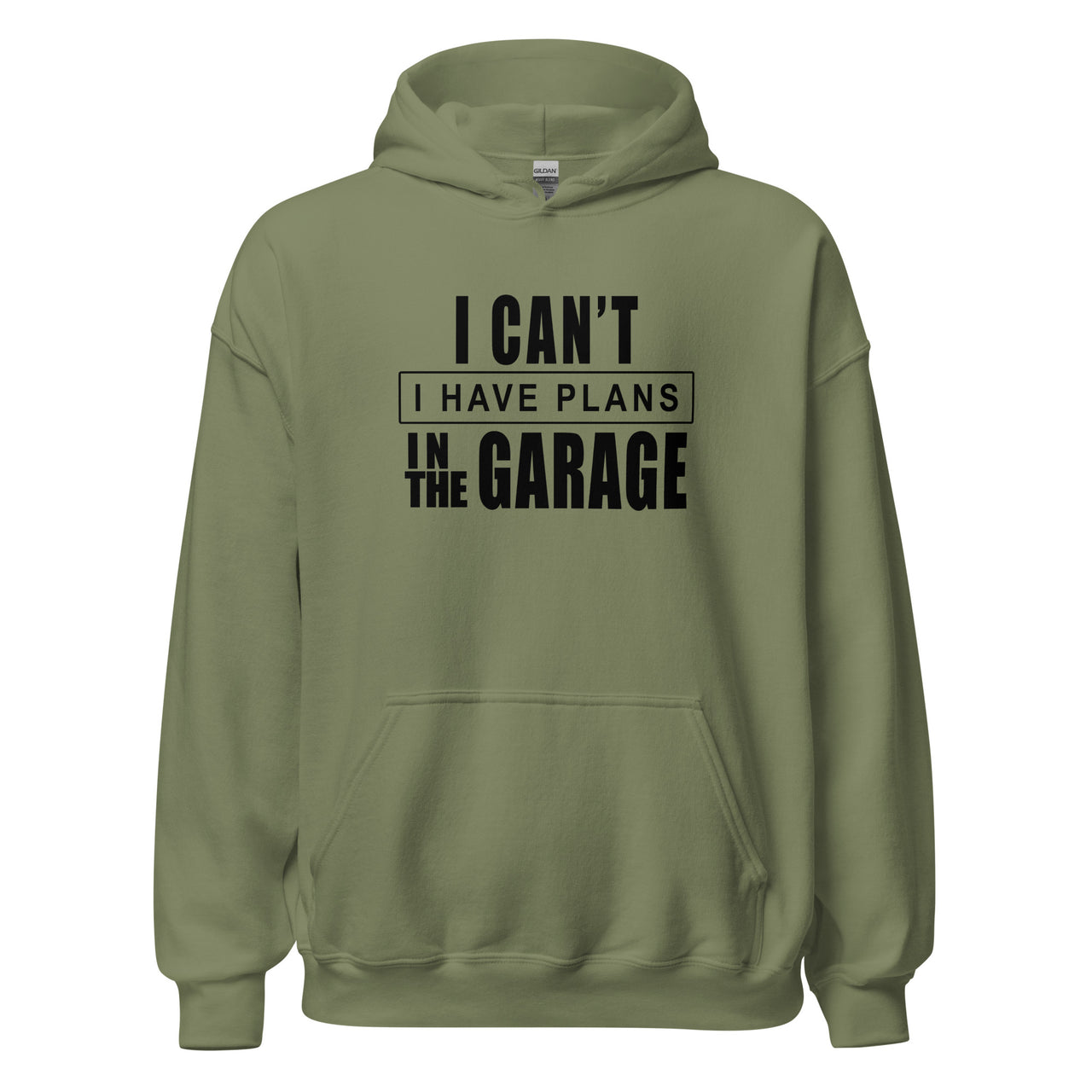 Funny Mechanic Sweatshirt Car Enthusiast Hoodie Gift Idea - I Have Plans In The garage - in military green
