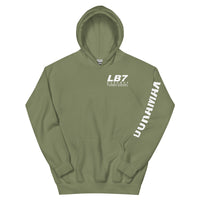 Thumbnail for LB7 Duramax Hoodie Pullover Sweatshirt With Sleeve Print - in green