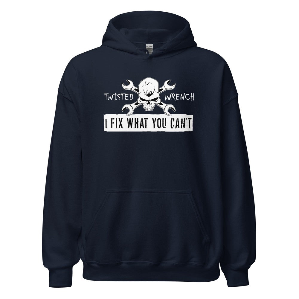 Gift For Mechanic Master Technician Hoodie-In-Navy-From Aggressive Thread