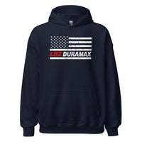 Thumbnail for LBZ American Flag Duramax Hoodie in navy