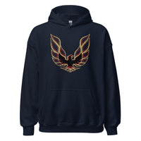 Thumbnail for Traditional Trans Am Firebird Logo Hoodie in navy