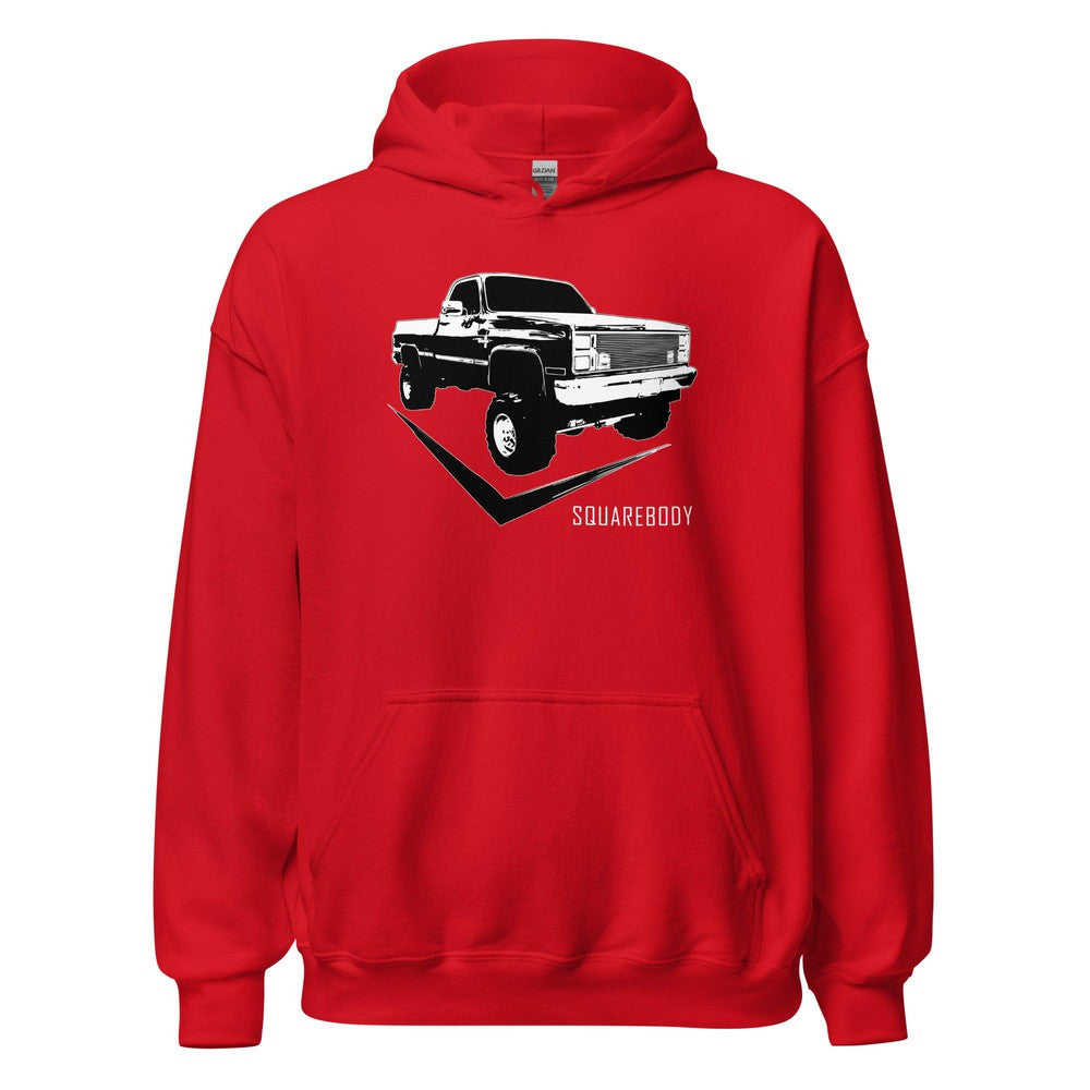 Lifted 80's K10 Square Body Hoodie in red