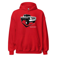 Thumbnail for Lifted 80's K10 Square Body Hoodie in red