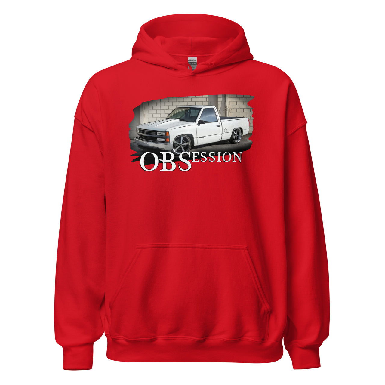 OBS Truck Hoodie Lowered C1500 in red