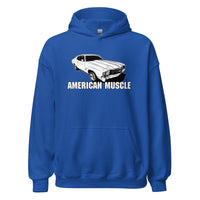 Thumbnail for 1972 Chevelle Car Hoodie American Muscle Car Sweatshirt-In-Royal-From Aggressive Thread